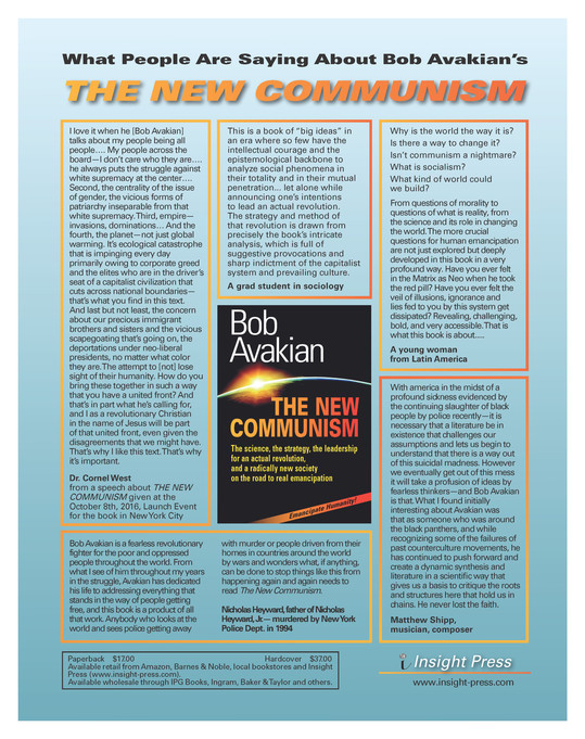 New Communism promo flyer back